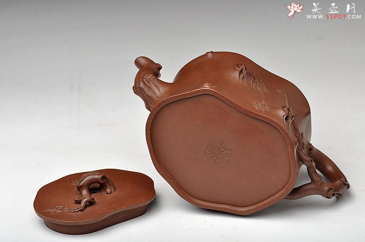 紫砂壶图片：花器实力派  老辣劲道 铮铮铁骨 精品全手梅桩 - 美壶网