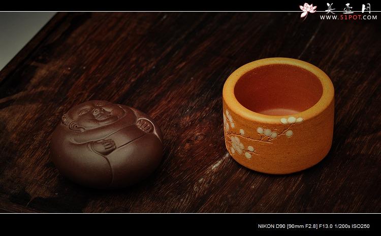 紫砂壶图片：手把件之和气致祥 细腻好玩 - 美壶网