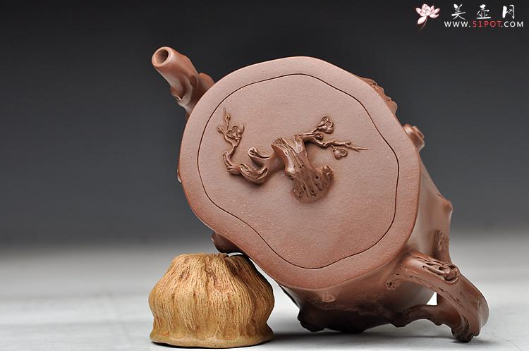 紫砂壶图片：花器实力派  老辣劲道 铮铮铁骨 精品全手梅桩 - 美壶网