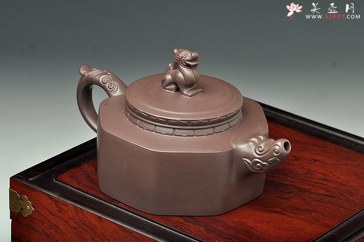 紫砂壶图片：陈进最新力作 大气厚重  全手中华情 送礼精品 - 美壶网