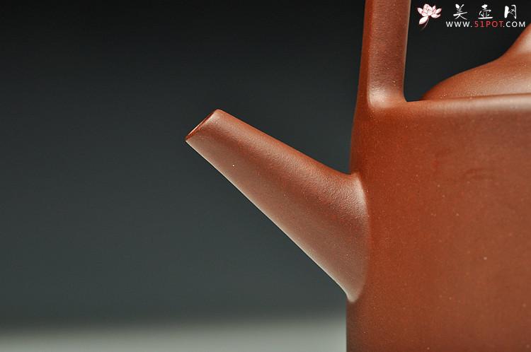 紫砂壶图片：顶级老料 挺拔俊秀 全手曼生提梁 仅此一件不接受定做 - 美壶网