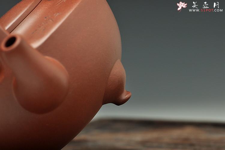 紫砂壶图片：难度极大之全手工望月提梁 中书协刘世涛装饰 收藏佳品 - 美壶网