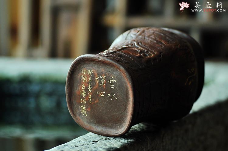 紫砂壶图片：云水禅心/如意致祥  青铜文化之全手樽 花瓶笔筒 韵味十足 - 美壶网