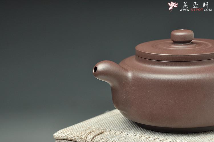 紫砂壶图片：端庄沉稳 内敛 陈进力作 精工紫茄泥   全手德韵 - 美壶网
