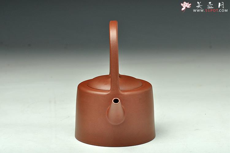 紫砂壶图片：顶级老料 挺拔俊秀 全手曼生提梁 仅此一件不接受定做 - 美壶网