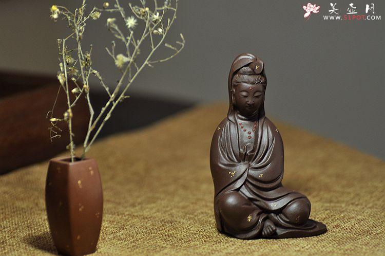 紫砂壶图片：慈悲祥和   坐观音 - 美壶网