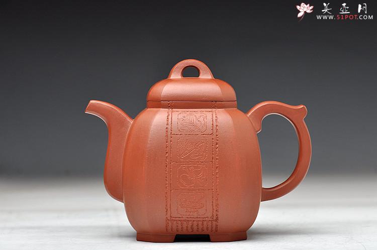 紫砂壶图片：史金妹经典代表作 端庄典雅 全手工八仙过海之八方福壶 - 美壶网