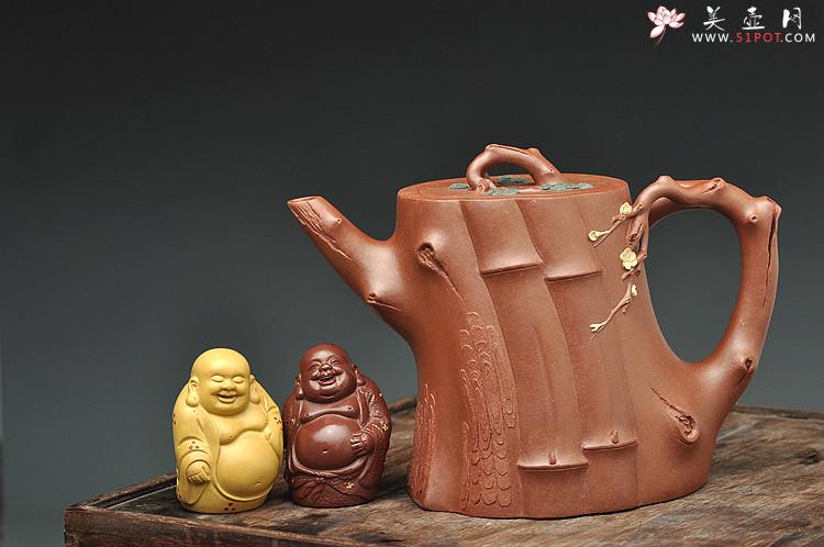 紫砂壶图片：三色演绎  全手三友祝福套壶 终极版 花货实力派 臻品之藏 - 美壶网