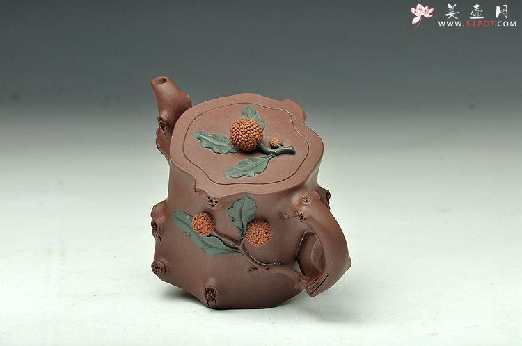 紫砂壶图片：实用花器小品   杨梅桩 - 美壶网