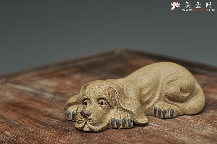 紫砂壶图片：精品版本 拉毛小狗 做工精致 栩栩如生 - 美壶网