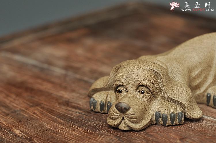 紫砂壶图片：精品版本 拉毛小狗 做工精致 栩栩如生 - 美壶网