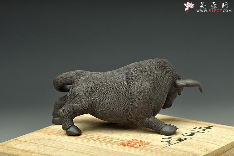 紫砂壶图片：健康黑牛茶宠o(∩_∩)o  栩栩如生 - 美壶网