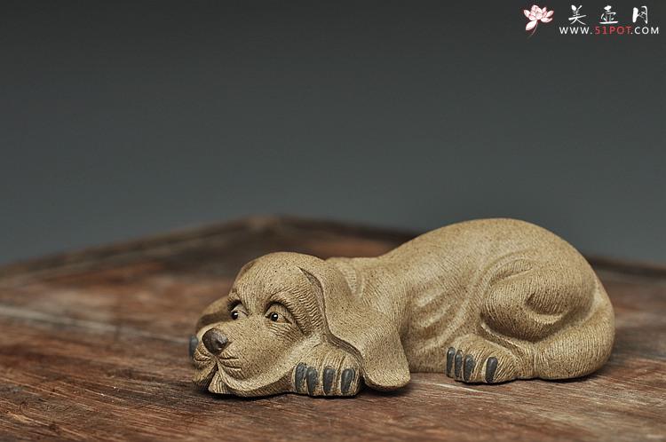 紫砂壶图片：精品版本 拉毛小狗 做工精致 栩栩如生 - 美壶网