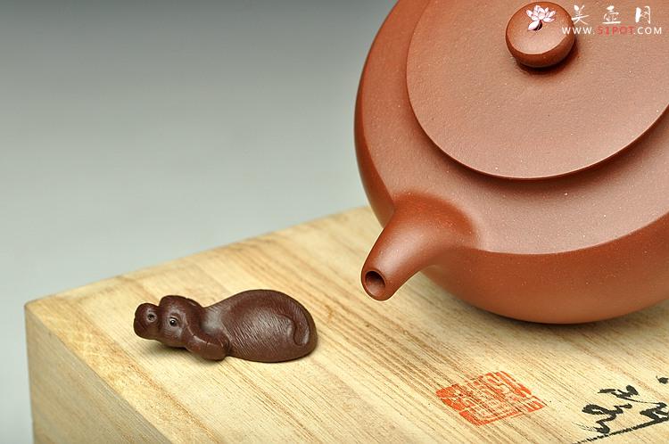 紫砂壶图片：于洪霞全手工精心力作  挚 追求紫砂挚美 饱满蓄势 寿珍韵 - 美壶网