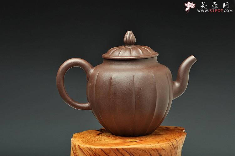 紫砂壶图片：挺拔俊秀 做工精致  全手筋囊佳器 金瓜 - 美壶网