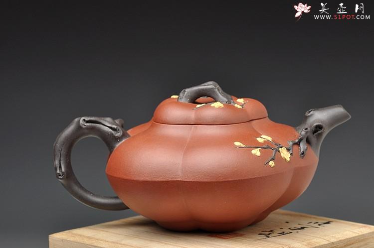 紫砂壶图片：单志萍新品 老味十足  大上合梅 - 美壶网