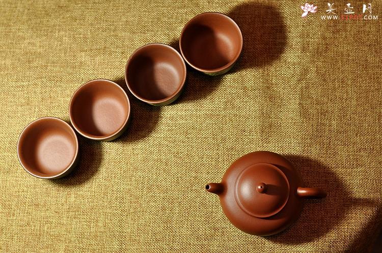 紫砂壶图片：石丁之经典作品  佛缘杯一套 古色古香 雅致 - 美壶网