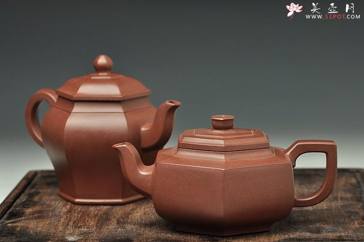 紫砂壶图片：何卫枫近作 全手工 六方对壶 - 美壶网