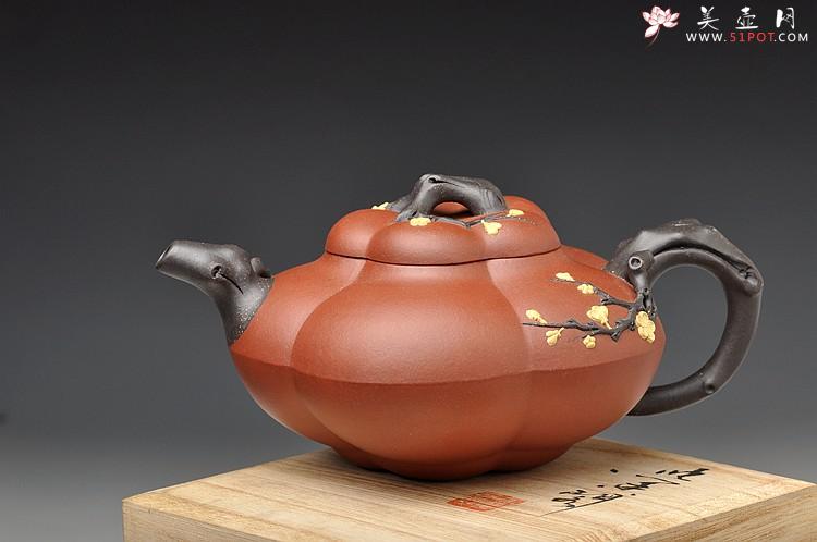 紫砂壶图片：单志萍新品 老味十足  大上合梅 - 美壶网
