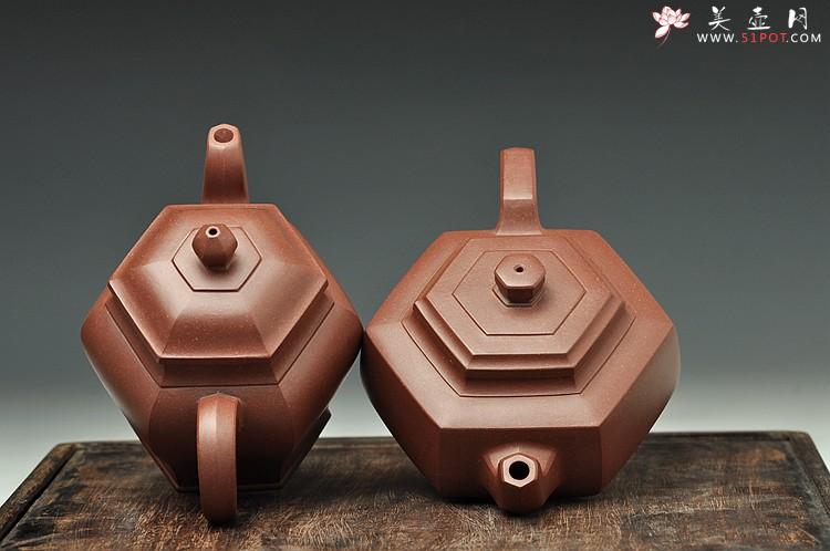 紫砂壶图片：何卫枫近作 全手工 六方对壶 - 美壶网