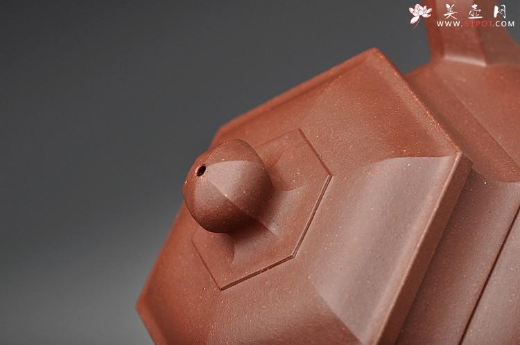 紫砂壶图片：厚重大气 线条优美 经典代表作 全手六方宫灯 - 美壶网