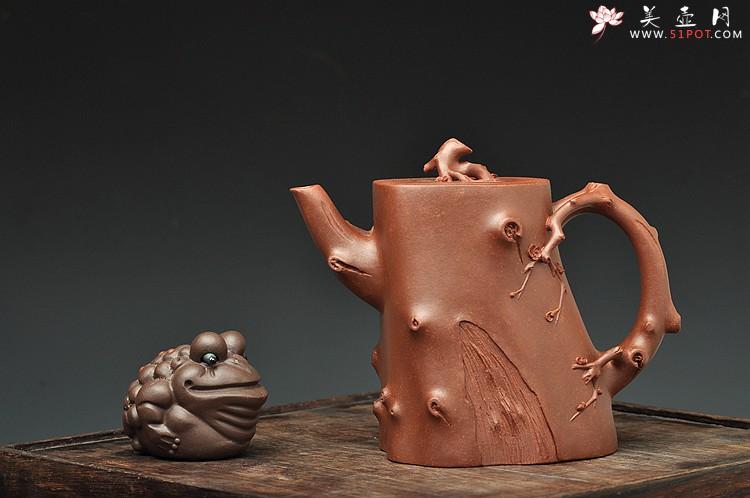 紫砂壶图片：单志萍最新力作 风韵十足 全手道洪梅桩 铁骨柔情 - 美壶网