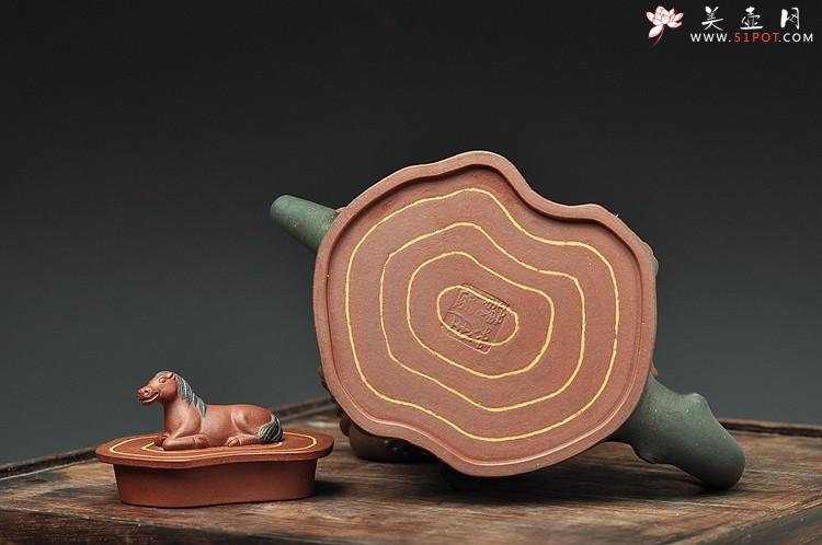 紫砂壶图片：恭贺新春 造型独特 构思巧妙  马上封侯 送礼自玩佳品~ - 美壶网