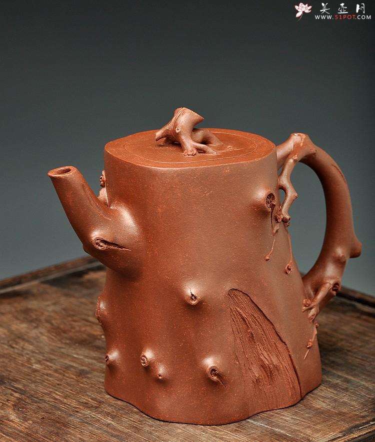 紫砂壶图片：单志萍最新力作 风韵十足 全手道洪梅桩 铁骨柔情 - 美壶网