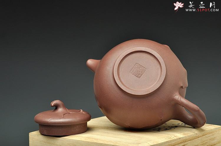 紫砂壶图片：福音多子 贴塑花器 吉祥寓意 - 美壶网