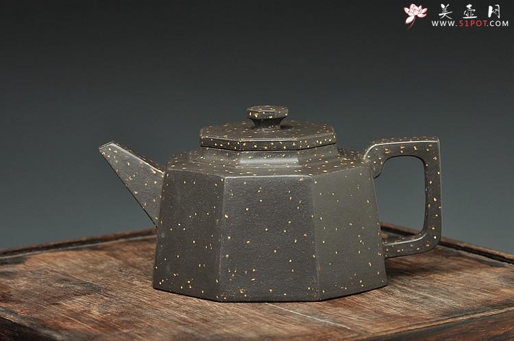 紫砂壶图片：史金妹晋级工艺师原款作品 全手工聚福八方 铺砂迷人 - 美壶网