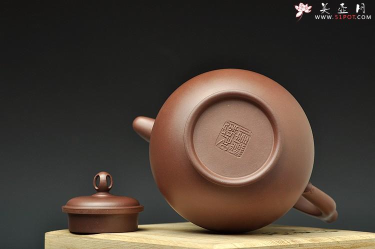 紫砂壶图片：挺拔俊秀  全手莲花僧帽 精工佳作 嵌盖 - 美壶网