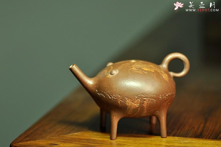 紫砂壶图片：全手工茶宠 文房水注~ 独角兽和短嘴小猪~ - 美壶网