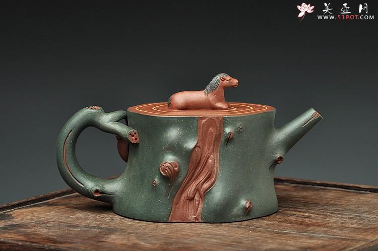 紫砂壶图片：恭贺新春 造型独特 构思巧妙  马上封侯 送礼自玩佳品~ - 美壶网