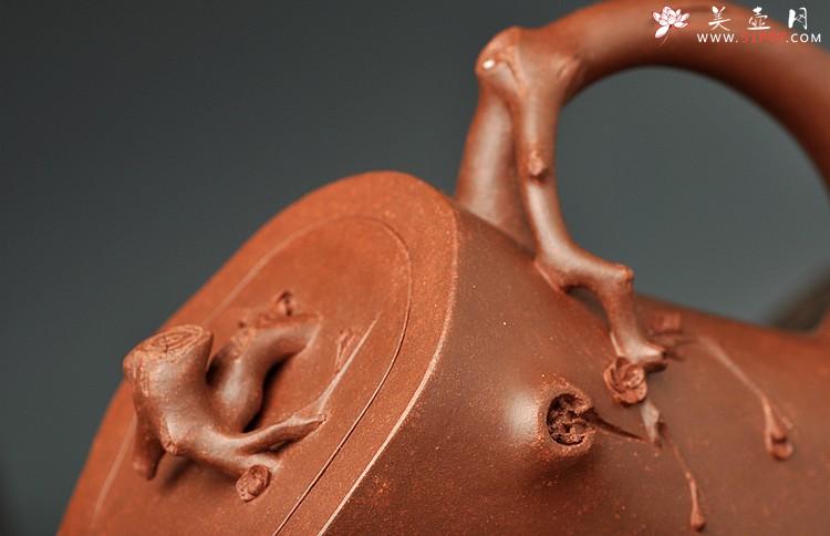 紫砂壶图片：单志萍最新力作 风韵十足 全手道洪梅桩 铁骨柔情 - 美壶网