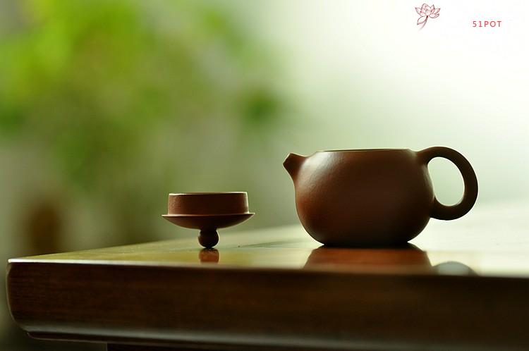 紫砂壶图片：秋冬款o(∩_∩)o 一手迷你壶 优质朱泥 娇小西施 - 美壶网
