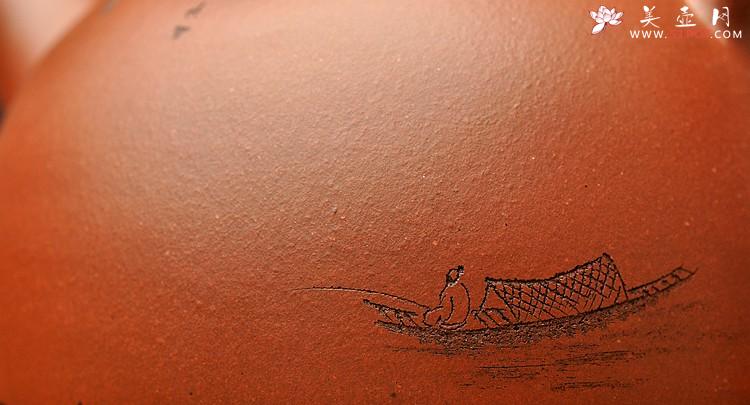 紫砂壶图片：天地悠悠 敦厚纯朴 乐天知命 紫砂经典器形 渔翁 - 美壶网