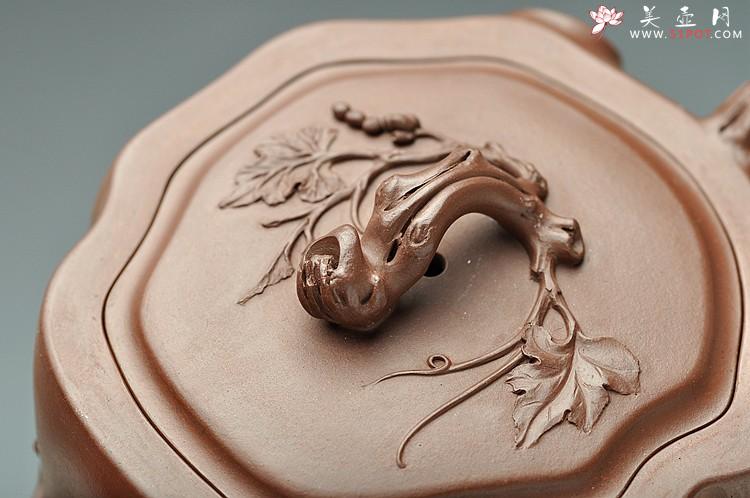 紫砂壶图片：大气浑厚 全手葡萄桩 精品欣赏 - 美壶网