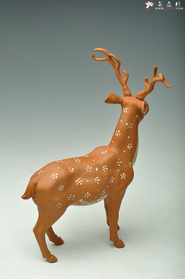 紫砂壶图片：梅花鹿 - 美壶网