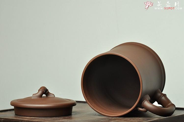 紫砂壶图片：厚重大气 居不可无竹 清韵杯 精品老紫泥and黄龙源青段 不接受定做 - 美壶网