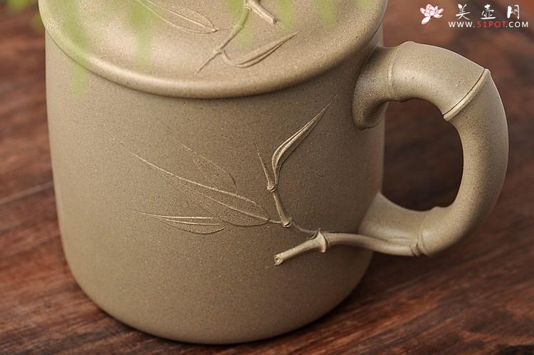 紫砂壶图片：端庄敦厚 黄龙源青段之清韵君子杯 滴子有亮点~ 素雅 - 美壶网