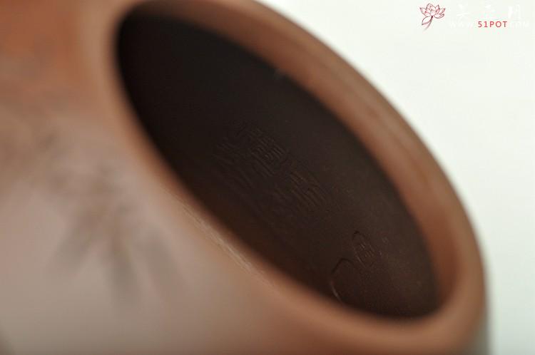 紫砂壶图片：骨肉均挺 进步明显 全手子冶石瓢 张听刚装饰 - 美壶网