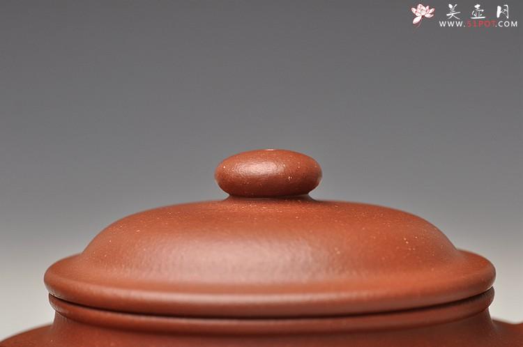 紫砂壶图片：徐家风格 舒展温润 扁而不僵  全手扁掇只 优质红清水 - 美壶网