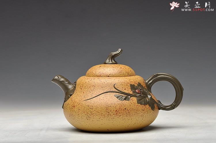 紫砂壶图片：原创作品 七彩葫芦 心意新意 孙伟强张新亚合作 孕育福禄 - 美壶网