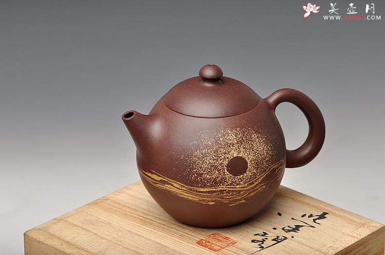 紫砂壶图片：国工闵祥君新作 传统经典 通透绞泥作品 旭日东升之龙蛋 - 美壶网