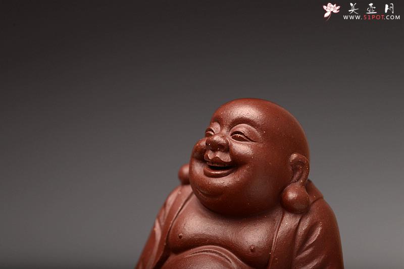 紫砂壶图片：精品开心小弥勒 表情细腻 栩栩如生~ - 美壶网