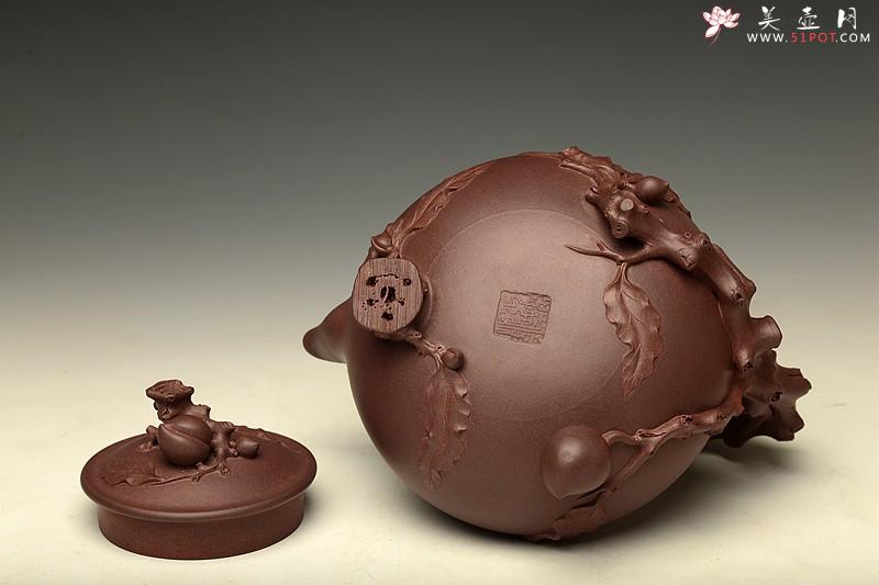 紫砂壶图片:霸气外露o(∩_∩)o 圣桃壶 精品重器 其功力可见一斑 诸兄细品~ - 美壶网