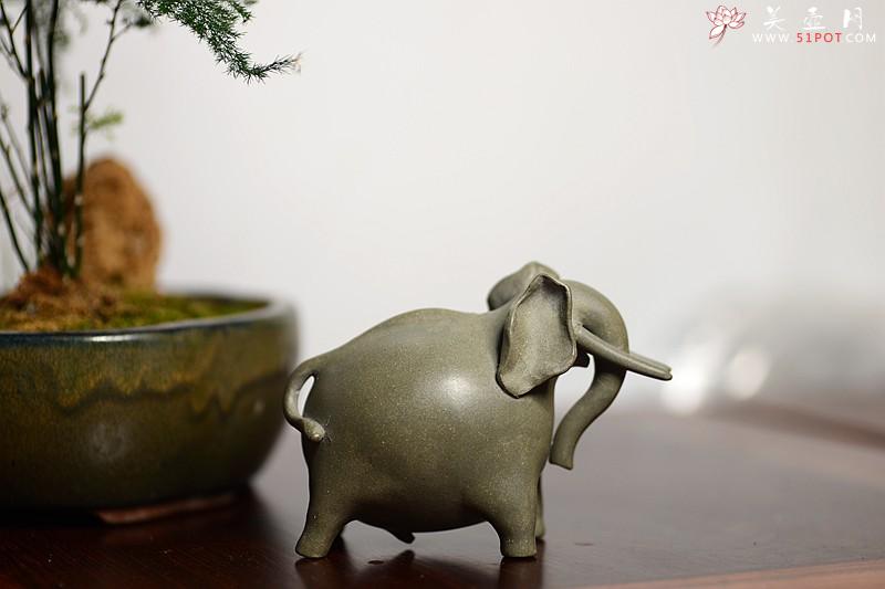 紫砂壶图片：马到吉象~ 施奇华新年特色文房茶宠 全手工 颇有玩味~ - 美壶网