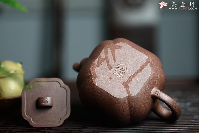 紫砂壶图片：何卫枫甲午新作 东方古韵 筋囊佳器 全手太极如意 - 美壶网