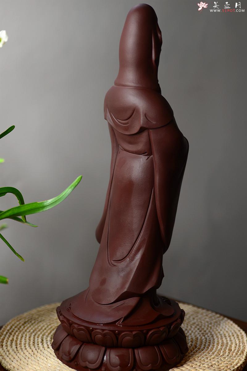 紫砂壶图片:精品雕塑 观音 神态细腻 - 美壶网