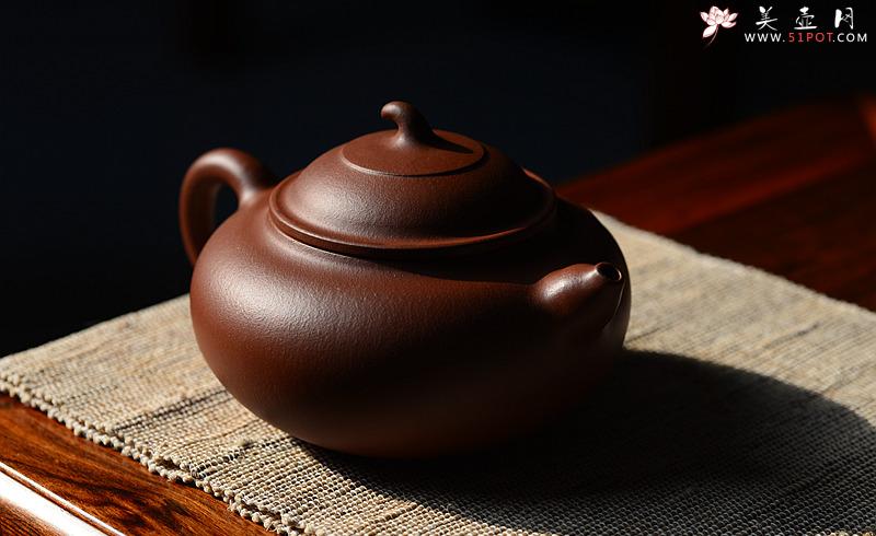紫砂壶图片：张悦原创设计 全手福禄 敦厚可人极品底槽青~ 寓意吉祥 - 美壶网
